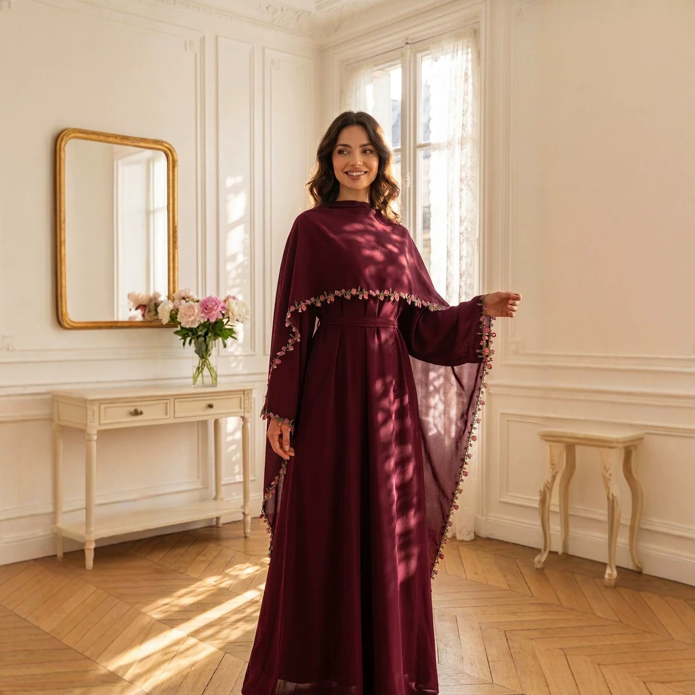Элегантный розовый комплект из – обзор и цена Abaya Modest Wear
