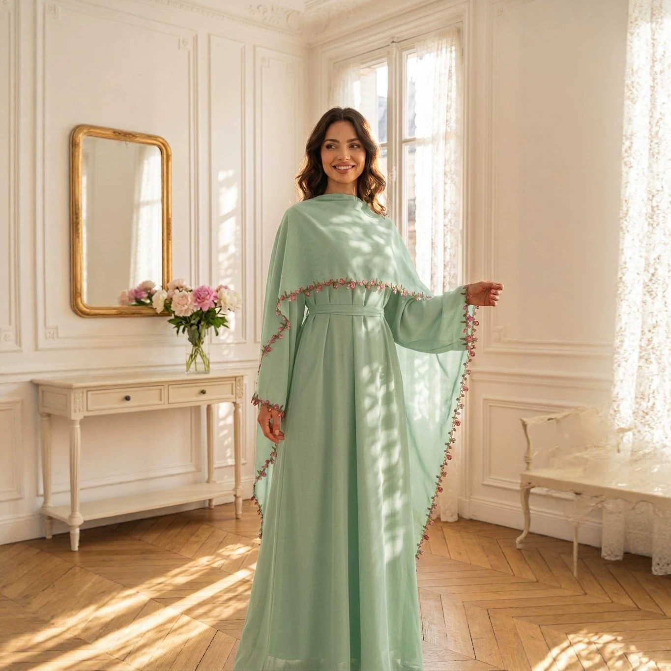 Элегантный розовый комплект из – обзор и цена Abaya Modest Wear