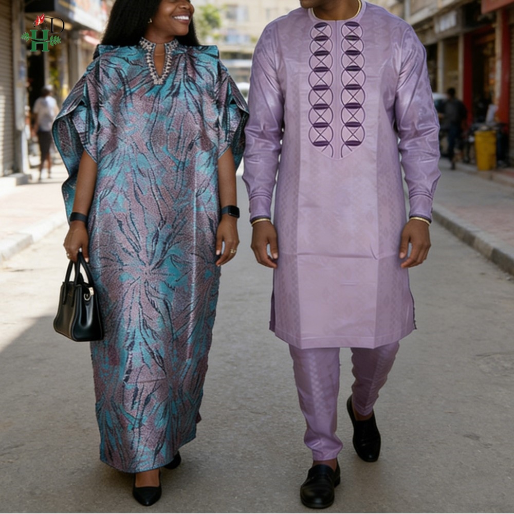 Африканские платья H&D для пар – обзор и цена Boubou Men Africa