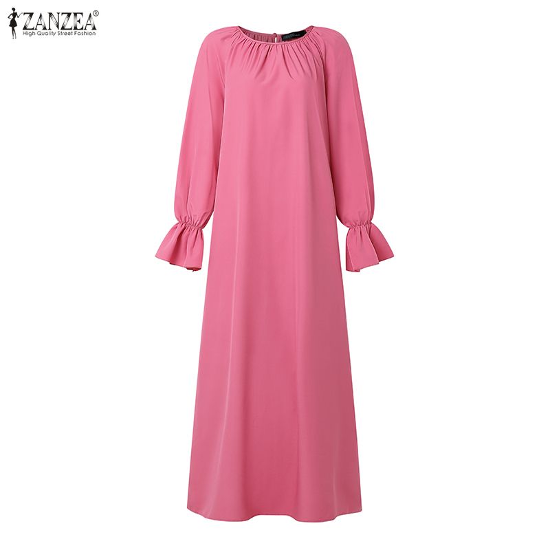 ZANZEA Женское мусульманское с – обзор и цена Abaya Modest Wear