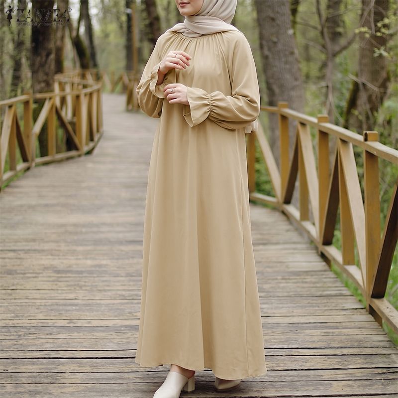 ZANZEA Женское мусульманское с – обзор и цена Abaya Modest Wear